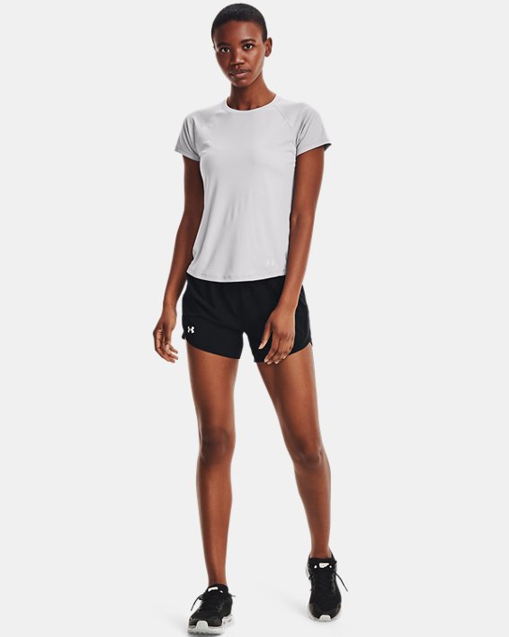 Shorts UA Fly-By 2.0 para Mujer, Black, pdpMainDesktop image number 2